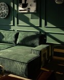 King Home Narożnik PILLOW M prawy z funkcją spania zielony King Home Narożnik PILLOW M prawy z funkcją spania zielony