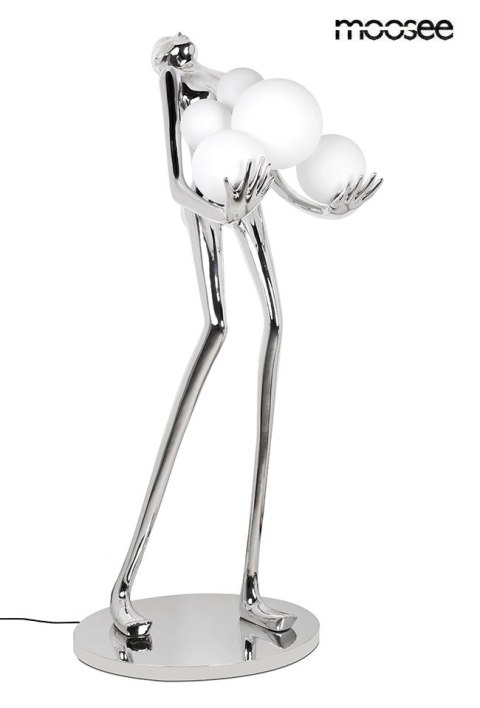 Moosee MOOSEE lampa podłogowa HUMAN SILVER PREMIUM Moosee MOOSEE lampa podłogowa HUMAN SILVER PREMIUM