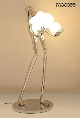 Moosee MOOSEE lampa podłogowa HUMAN SILVER PREMIUM