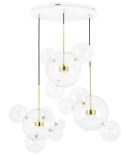 Moosee MOOSEE lampa wisząca CAPRI DISC 3 złota - 180 LED, aluminium, szkło Moosee MOOSEE lampa wisząca CAPRI DISC 3 złota - 180 LED, aluminium, szkło