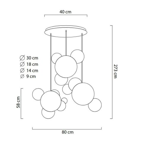 Moosee MOOSEE lampa wisząca CAPRI DISC 3 złota - 180 LED, aluminium, szkło Moosee MOOSEE lampa wisząca CAPRI DISC 3 złota - 180 LED, aluminium, szkło