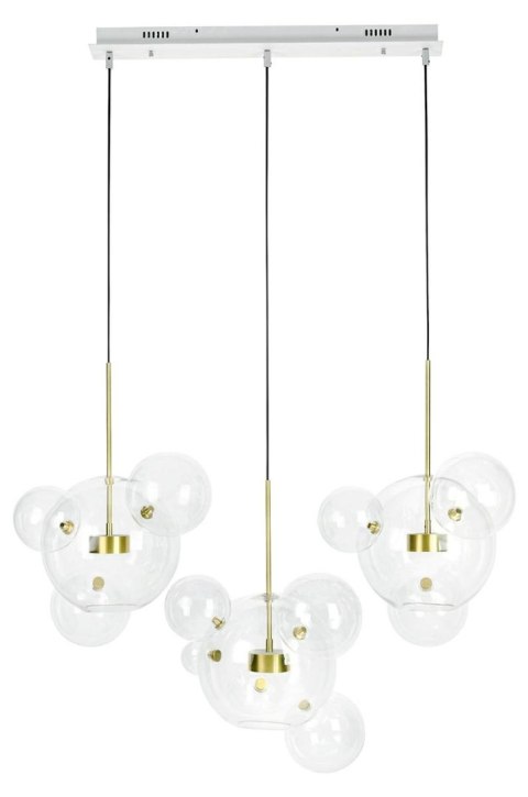 Moosee MOOSEE lampa wisząca CAPRI LINE 3 złota - 180 LED, aluminium, szkło Moosee MOOSEE lampa wisząca CAPRI LINE 3 złota - 180 LED, aluminium, szkło