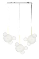 Moosee MOOSEE lampa wisząca CAPRI LINE 3 złota / biała - 180 LED, aluminium, szkło Moosee MOOSEE lampa wisząca CAPRI LINE 3 złota / biała - 180 LED, aluminium, szkło