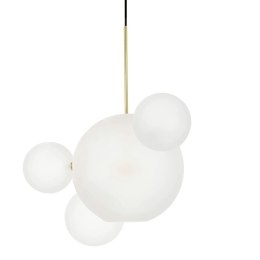Moosee MOOSEE lampa wisząca CAPRI LINE 3 złota / biała - 180 LED, aluminium, szkło
