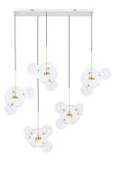 Moosee MOOSEE lampa wisząca CAPRI LINE 5 złota - 300 LED, aluminium, szkło Moosee MOOSEE lampa wisząca CAPRI LINE 5 złota - 300 LED, aluminium, szkło