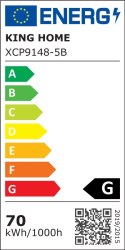 Moosee MOOSEE lampa wisząca CAPRI LINE 5 złota - 300 LED, aluminium, szkło Moosee MOOSEE lampa wisząca CAPRI LINE 5 złota - 300 LED, aluminium, szkło