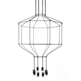 Moosee MOOSEE lampa wisząca FLUSSO 8 czarna