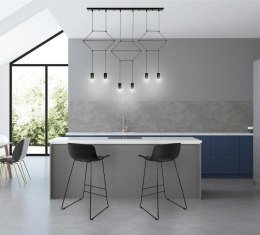 Moosee MOOSEE lampa wisząca FLUSSO LINE 6 czarna