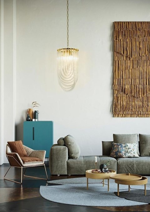 Moosee MOOSEE lampa wisząca MURANO S złota Moosee MOOSEE lampa wisząca MURANO S złota