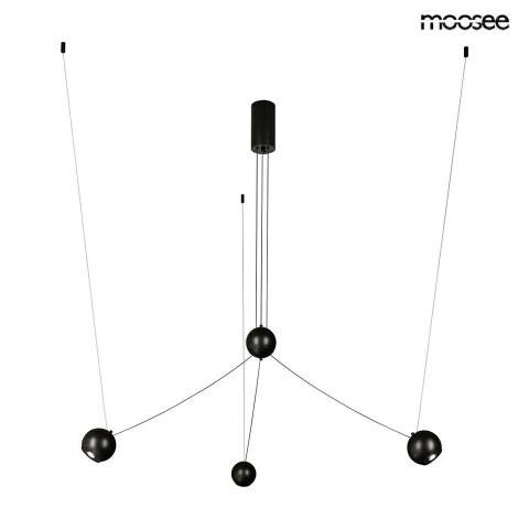 Moosee MOOSEE lampa wisząca OCTO 3 czarna Moosee MOOSEE lampa wisząca OCTO 3 czarna