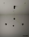 Moosee MOOSEE lampa wisząca OCTO 3 czarna Moosee MOOSEE lampa wisząca OCTO 3 czarna