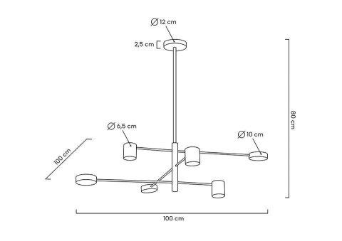 Moosee MOOSEE lampa wisząca PIAZETTA czarna Moosee MOOSEE lampa wisząca PIAZETTA czarna