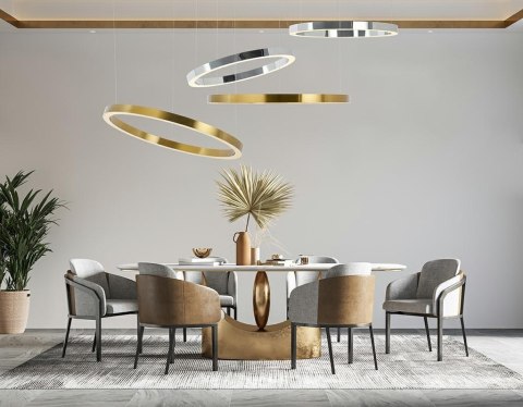 Moosee MOOSEE lampa wisząca RING 80 złota Moosee MOOSEE lampa wisząca RING 80 złota