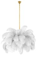 Moosee MOOSEE lampa wisząca TIFFANY 135 biała mosiądz / naturalne pióra Moosee MOOSEE lampa wisząca TIFFANY 135 biała mosiądz / naturalne pióra