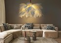 Moosee MOOSEE lampa wisząca TIFFANY 135 biała mosiądz / naturalne pióra Moosee MOOSEE lampa wisząca TIFFANY 135 biała mosiądz / naturalne pióra