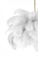 Moosee MOOSEE lampa wisząca TIFFANY 135 biała mosiądz / naturalne pióra Moosee MOOSEE lampa wisząca TIFFANY 135 biała mosiądz / naturalne pióra