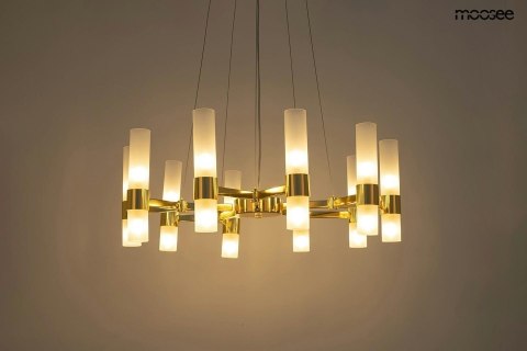 Moosee MOOSEE lampa wisząca TUBS 10 złota Moosee MOOSEE lampa wisząca TUBS 10 złota