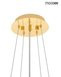 Moosee MOOSEE lampa wisząca TUBS 10 złota Moosee MOOSEE lampa wisząca TUBS 10 złota