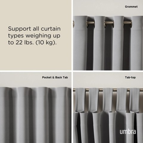 Umbra UMBRA karnisz LOOP 1 107 - 305 cm nikiel Umbra UMBRA karnisz LOOP 1 107 - 305 cm nikiel