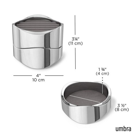 Umbra UMBRA organizer na biżuterię WAVY chrom Umbra UMBRA organizer na biżuterię WAVY chrom