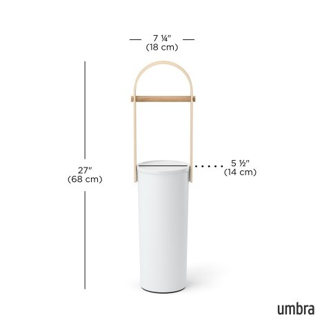 Umbra UMBRA stojak na papier toaletowy BELLWOOD biały/naturalny Umbra UMBRA stojak na papier toaletowy BELLWOOD biały/naturalny