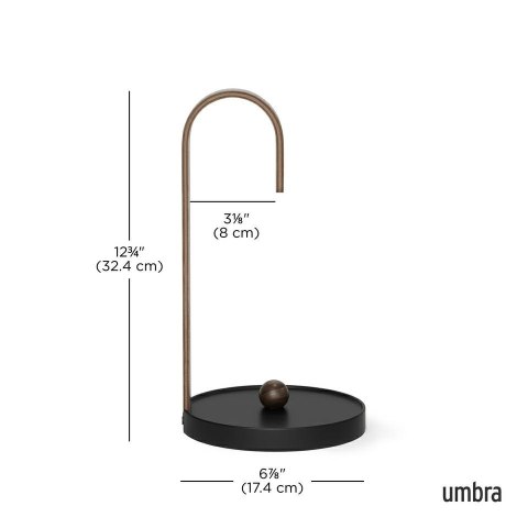 Umbra UMBRA stojak na ręcznik papierowy BELLWOOD czarny/orzech Umbra UMBRA stojak na ręcznik papierowy BELLWOOD czarny/orzech
