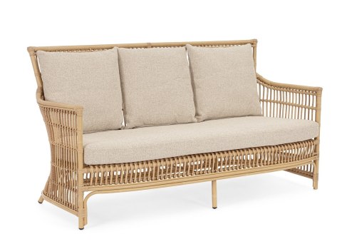 Bizzotto BIZZOTTO sofa 3-osobowa ogrodowa ADELMA naturalna Bizzotto BIZZOTTO sofa 3-osobowa ogrodowa ADELMA naturalna