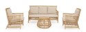 Bizzotto BIZZOTTO sofa 3-osobowa ogrodowa ADELMA naturalna Bizzotto BIZZOTTO sofa 3-osobowa ogrodowa ADELMA naturalna