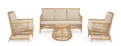 Bizzotto BIZZOTTO sofa 3-osobowa ogrodowa ADELMA naturalna Bizzotto BIZZOTTO sofa 3-osobowa ogrodowa ADELMA naturalna