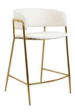 King Home Krzesło barowe DELTA 65 białe