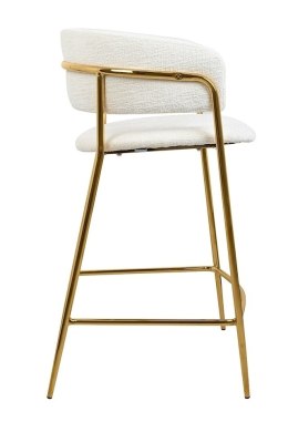 King Home Krzesło barowe DELTA 65 białe