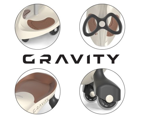 Milly Mally Milly Mally Jeździk Grawitacyjny Gravity Beige Brown Milly Mally Milly Mally Jeździk Grawitacyjny Gravity Beige Brown