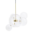 Moosee MOOSEE lampa wisząca CAPRI 6 złota - 60 LED, alumiumium, szkło Moosee MOOSEE lampa wisząca CAPRI 6 złota - 60 LED, alumiumium, szkło