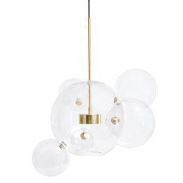 Moosee MOOSEE lampa wisząca CAPRI 6 złota - 60 LED, alumiumium, szkło