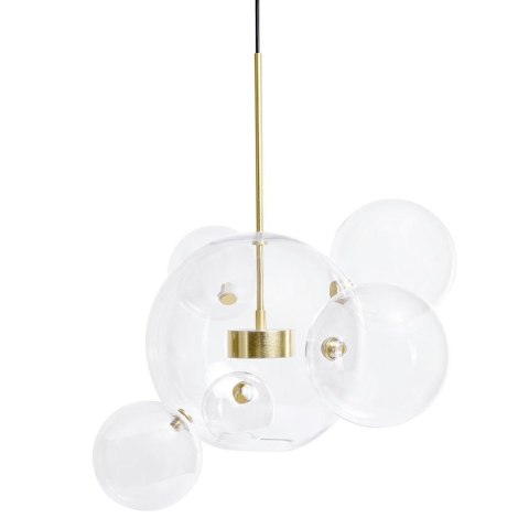 Moosee MOOSEE lampa wisząca CAPRI 6 złota - 60 LED, alumiumium, szkło Moosee MOOSEE lampa wisząca CAPRI 6 złota - 60 LED, alumiumium, szkło