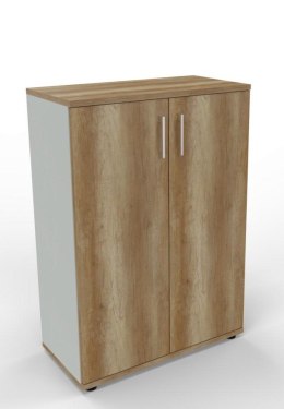 Regały Silver Regał średni z drzwiami R80-3B