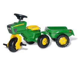 Rolly Toys Rolly Toys 052769 Traktor Rolly-Kid John Deere 3-Kołowy z Przyczepą