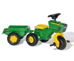 Rolly Toys Rolly Toys 052769 Traktor Rolly-Kid John Deere 3-Kołowy z Przyczepą