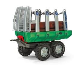 Rolly Toys Rolly Toys 122158 Przyczepa Rolly-Timber Zielona do przewozu drzew, 2-osie