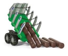 Rolly Toys Rolly Toys 122158 Przyczepa Rolly-Timber Zielona do przewozu drzew, 2-osie