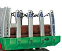 Rolly Toys Rolly Toys 122158 Przyczepa Rolly-Timber Zielona do przewozu drzew, 2-osie
