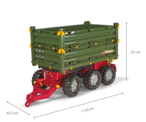 Rolly Toys Rolly Toys 125012 Przyczepa Rolly-Multi Trailer 3-Osie Rolly Toys Rolly Toys 125012 Przyczepa Rolly-Multi Trailer 3-Osie
