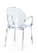 Bizzotto BIZZOTTO krzesło ogrodowe CAMILLA transparentne Bizzotto BIZZOTTO krzesło ogrodowe CAMILLA transparentne