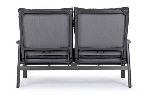 Bizzotto BIZZOTTO sofa 2-osobowa ogrodowa KLEDI szara Bizzotto BIZZOTTO sofa 2-osobowa ogrodowa KLEDI szara