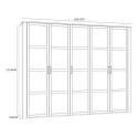 Forte CHISBURY BHLS951-M482 Szafa ubraniowa Forte CHISBURY BHLS951-M482 Szafa ubraniowa