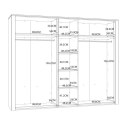 Forte CHISBURY BHLS951-M482 Szafa ubraniowa Forte CHISBURY BHLS951-M482 Szafa ubraniowa