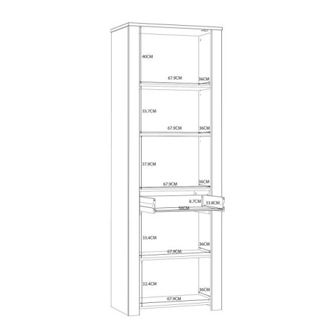 Forte CHISBURY BHLV712-M482 Witryna Forte CHISBURY BHLV712-M482 Witryna