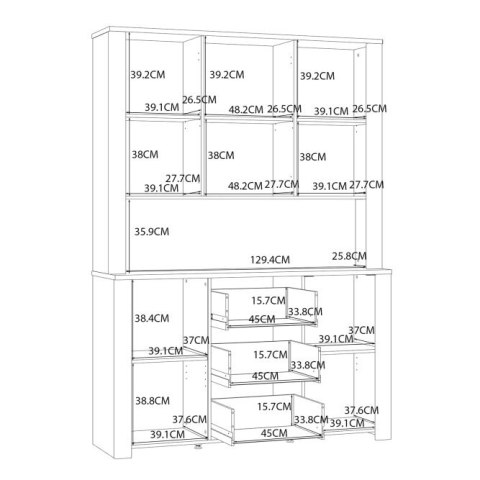Forte CHISBURY BHLV831-M482 Witryna Forte CHISBURY BHLV831-M482 Witryna