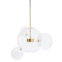 Moosee MOOSEE lampa wisząca CAPRI 4 złota - 60 LED, aluminium, szkło Moosee MOOSEE lampa wisząca CAPRI 4 złota - 60 LED, aluminium, szkło