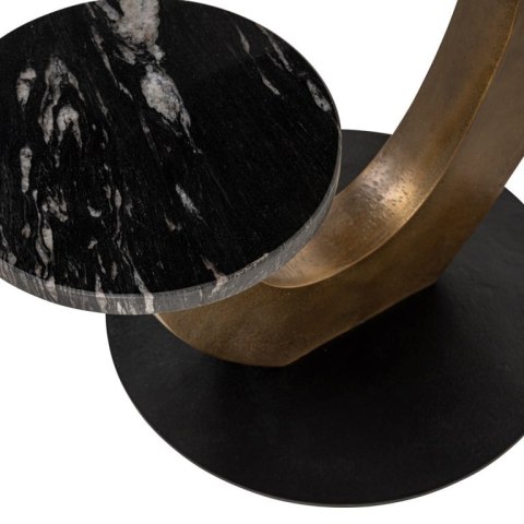 Richmond Interiors RICHMOND stolik TIBBY czarny / złoty Richmond Interiors RICHMOND stolik TIBBY czarny / złoty